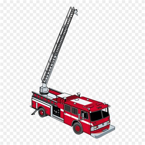 Fire Ladder Clip Art - Cartoon Fire Truck Ladder - Png Download ...