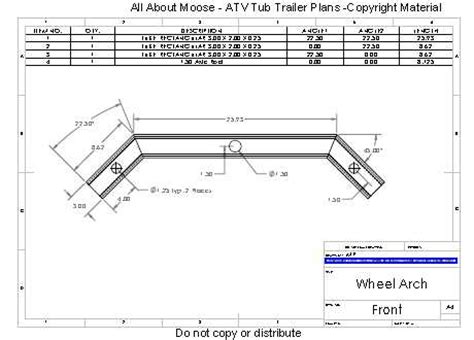 ATV Trailer Plans for a Walking Beam ATV Tub Trailer