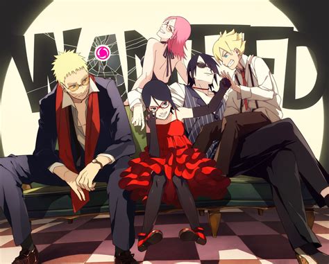 Sasuke Uchiha Naruto Uzumaki Sakura Haruno Sarada Uchiha Boruto Uzumaki ...