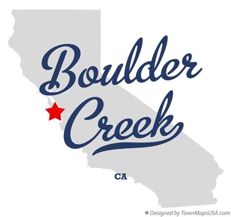 Map of Boulder Creek, CA, California