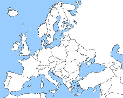 Blank map of Europe by EricVonSchweetz on DeviantArt