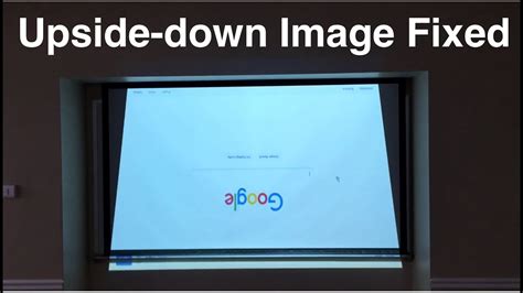 How to fix flipped upside-down image on Hitachi projector. - YouTube