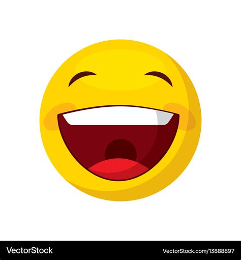 Happy face cartoon icon Royalty Free Vector Image