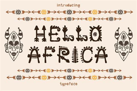 African Font (55934) | Regular | Font Bundles