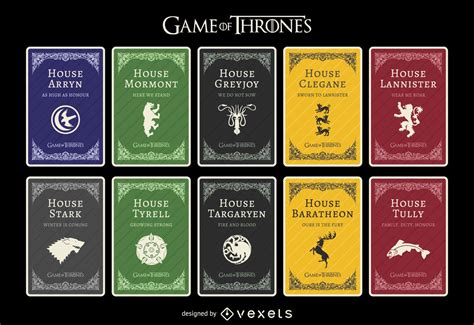 Game Of Thrones Houses Vector Download