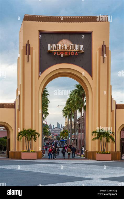 Entrance to Universal Studios theme park in Orlando, Florida Stock ...