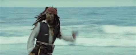 Captain Jack Sparrow Running Gif