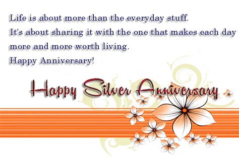 Silver Jubilee Wedding Anniversary Quotes:25th Anniversary Wishes