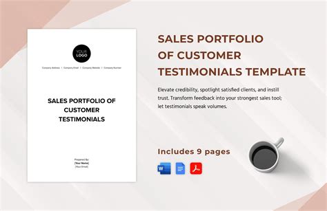 Sales Portfolio of Customer Testimonials Template in Word, PDF, Google ...