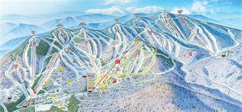 Sunday River Ski Resort Trail Map • Piste Map • Panoramic Mountain Map