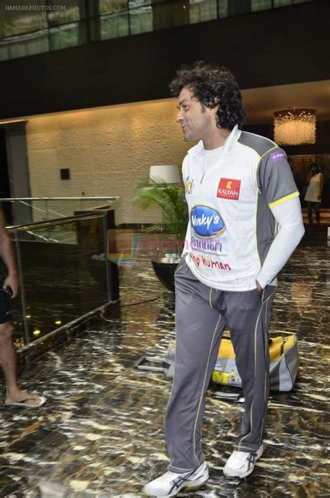 Bobby Deol at ccl match from hyderabad on 17th Feb 2013 / Bobby Deol ...