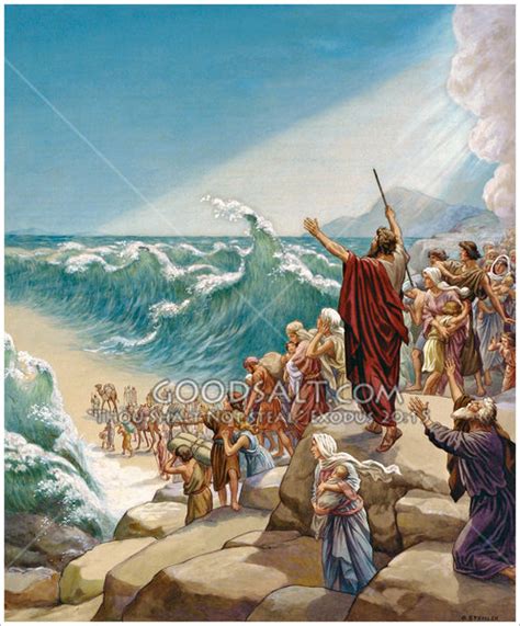 Moses Red Sea Painting at PaintingValley.com | Explore collection of ...