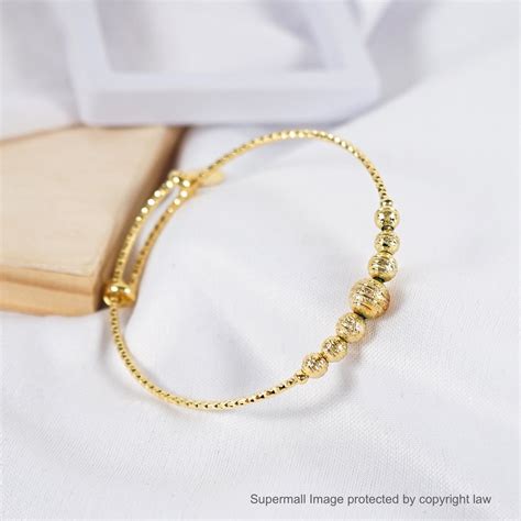 24K Gold Plated Bangel Adult Gelang Tangan Bracelet For Woman ...