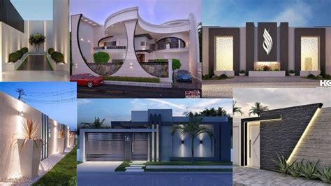 Modern Front Wall Design Ideas I House Exterior Wall Tiles Designs ...