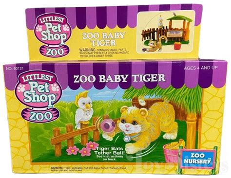 1993 Littlest Pet Shop Zoo Nursery Pets Zoo Baby Tiger - Toy Sisters