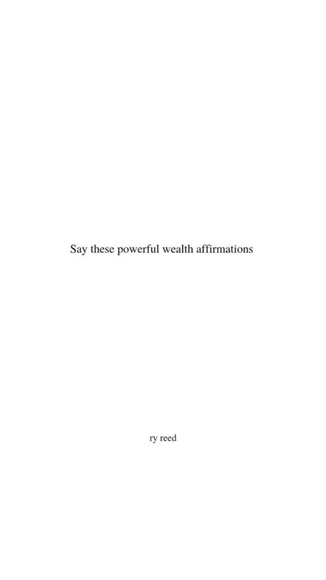 Say these powerful wealth affirmations – Artofit