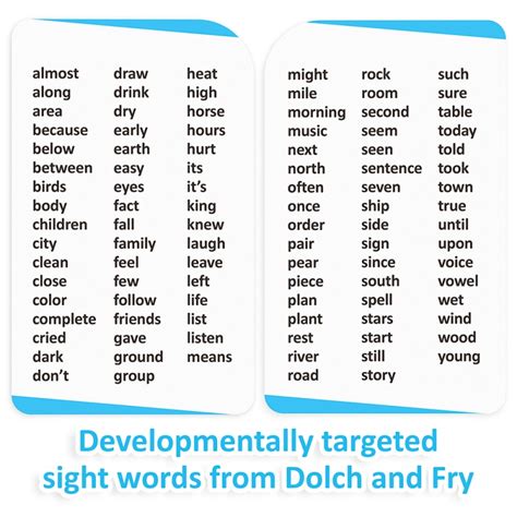 Sight Words Flashcards, Second Grade