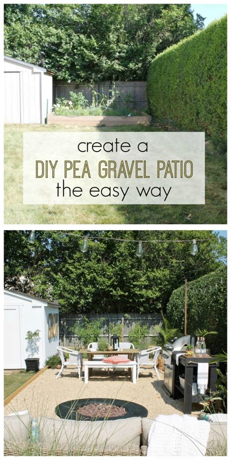 How To Make A Simple Pea Gravel Patio - Patio Ideas