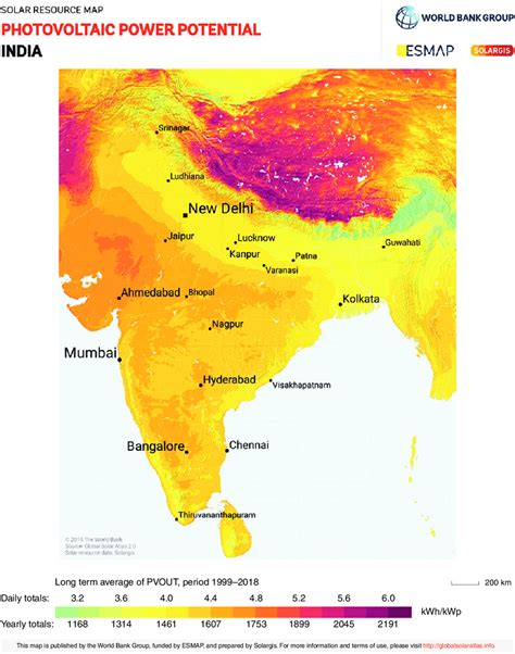 PV power potential map of India Source:... | Download Scientific Diagram