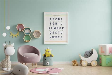 Alphabet Poster Printable Alphabet Wall Art Kids Wall Art - Etsy Singapore