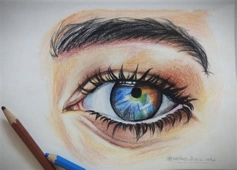 Drawing realistic eyes by reikodoesart on DeviantArt