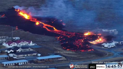 Drone shows Iceland volcanic eruption damage | News UK Video News | Sky ...