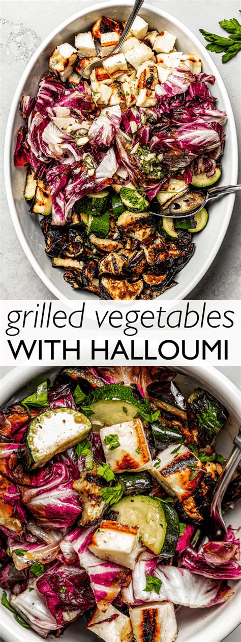 Grilled Vegetables with Halloumi | Diethood