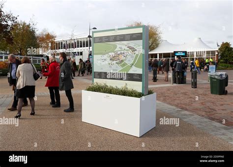 A map of the site at Cheltenham Racecourse Stock Photo - Alamy