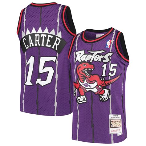 Youth Toronto Raptors Vince Carter Mitchell & Ness Purple 1998/99 ...