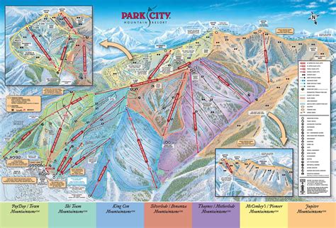 Park City Ski Trail Map - 1310 Lowell Ave Park City UT • mappery