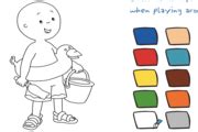 Caillou Coloring with Caillou - Play Free Online Games