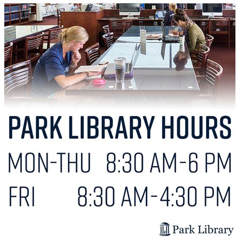 Park Library Hours 2018 - Park Library (Hussman School of Journalism ...