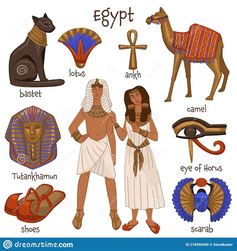 Ancient Egypt People, Culture and Tradition Vector Stock Vector ...