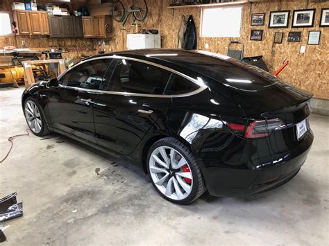 2019 Black Tesla Model 3 Performance Pictures, Mods, Upgrades ...