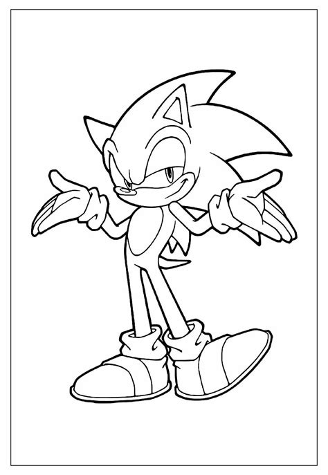 Desenhos Do Sonic Modelos Para Colorir