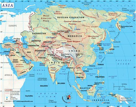 Large Political Map Of Asia Asia Large Political Map Vidiani Com - Riset