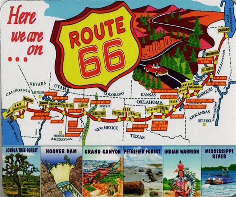 Detailed Old Route 66 Map