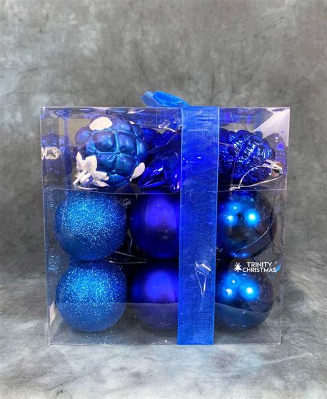 Buy Blue Christmas Decorations Assorted - Trinity Christmas