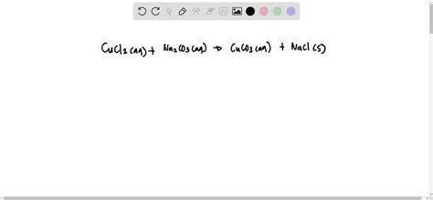 SOLVED: 'When copper (II) chloride reacts with sodium carbonate in an ...