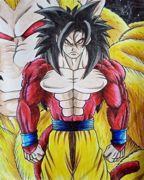 Drawing Goku Super Saiyan 4 | DragonBallZ Amino