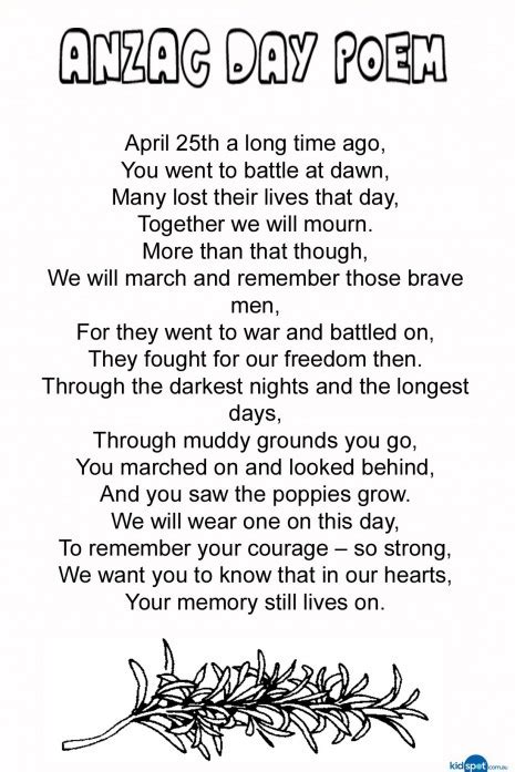 anzac day poems to celebrate anzac day 2017 with bliss - anzac day 2017