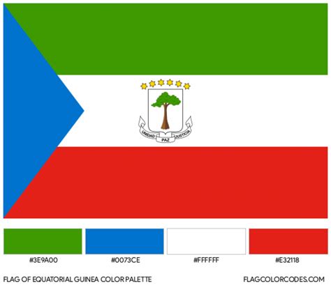 Equatorial Guinea flag color codes