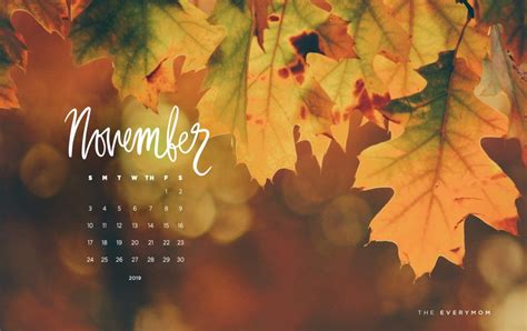 The Everymom-November-Desktop-Background-Calendar - The Everymom