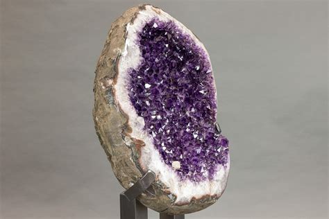 25" Deep Amethyst Geode With Custom Stand - Uruguay (#227745) For Sale ...