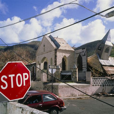 Damage caused by Hurricane Hugo - Stock Image - E158/0035 - Science ...