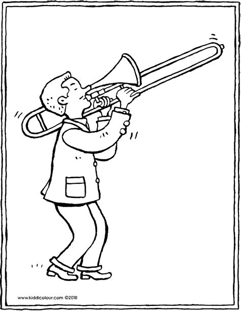 Trombone Cartoon Drawing at PaintingValley.com | Explore collection of ...