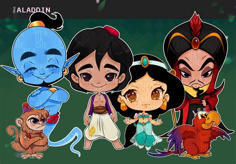 Cute Aladdin Characters Clipart : Instant Download PNG File - Etsy ...