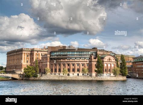 Swedish Parliament Building, Gamla Stan, Stockholm, Sweden Stock Photo ...