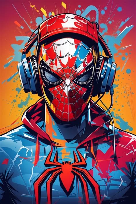 Spiderman Poster in Graffiti Style - Etsy