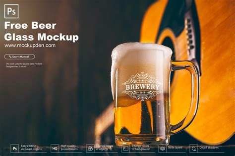 42+ Breandable Free Beer Glass Mockup PSD & Vector Templates